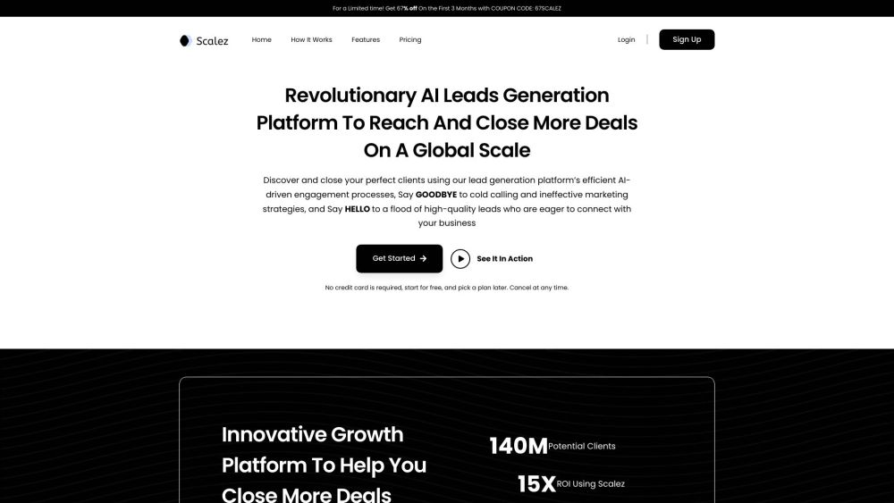 Scalez website screenshot