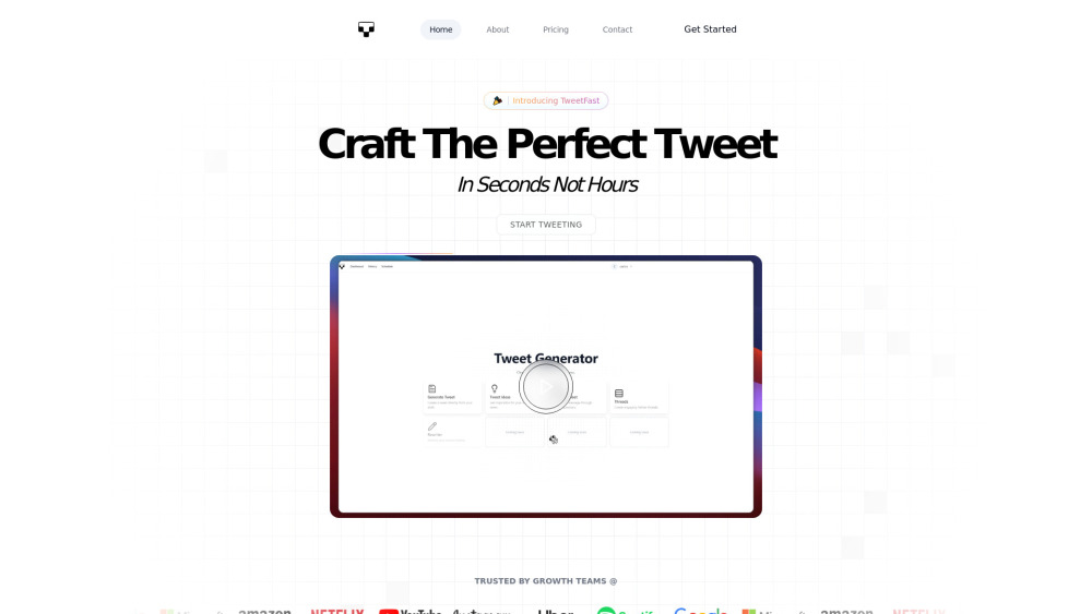 Tweet Fast website screenshot