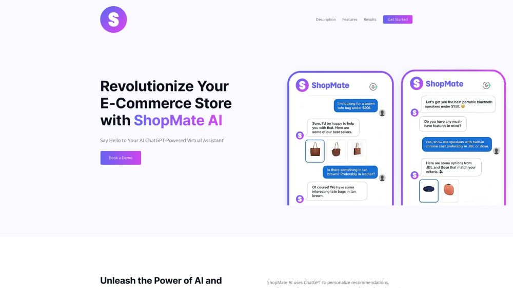 S website screenshot