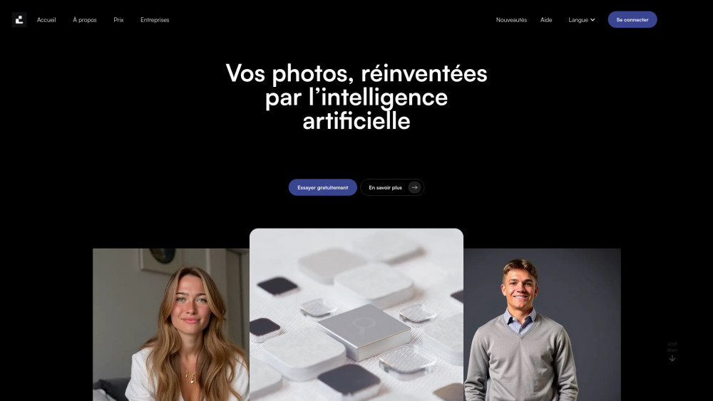 Dreamlense website screenshot