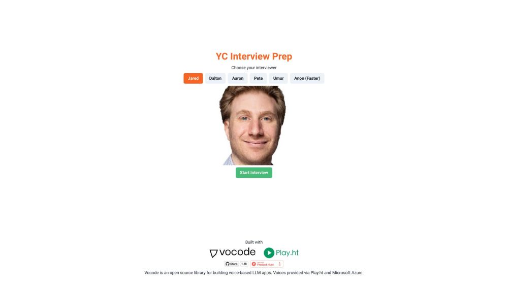 Y website screenshot