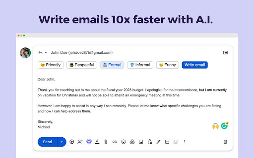 Addy Ai Chatgpt Email Assistant website screenshot