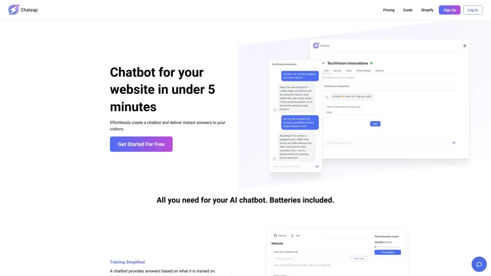 C website screenshot