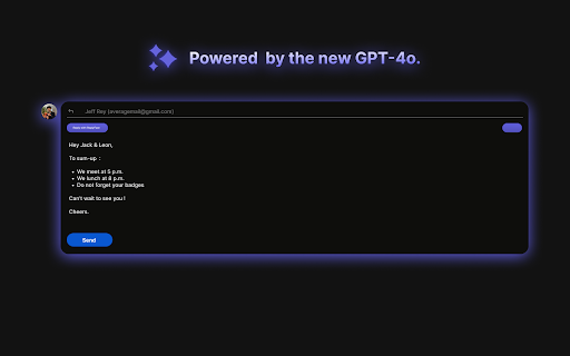 Replyfast Gmail Ai Extension website screenshot