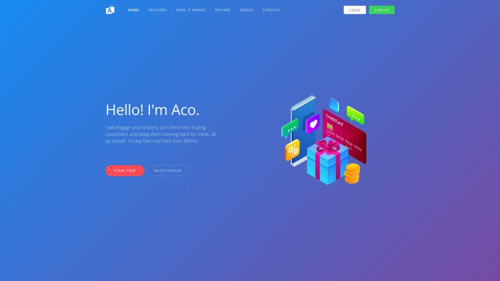 A website screenshot
