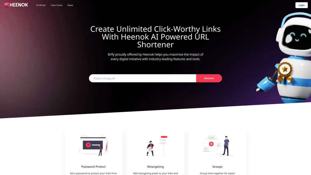 H website screenshot