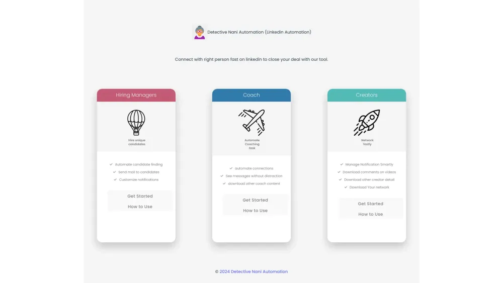 D website screenshot