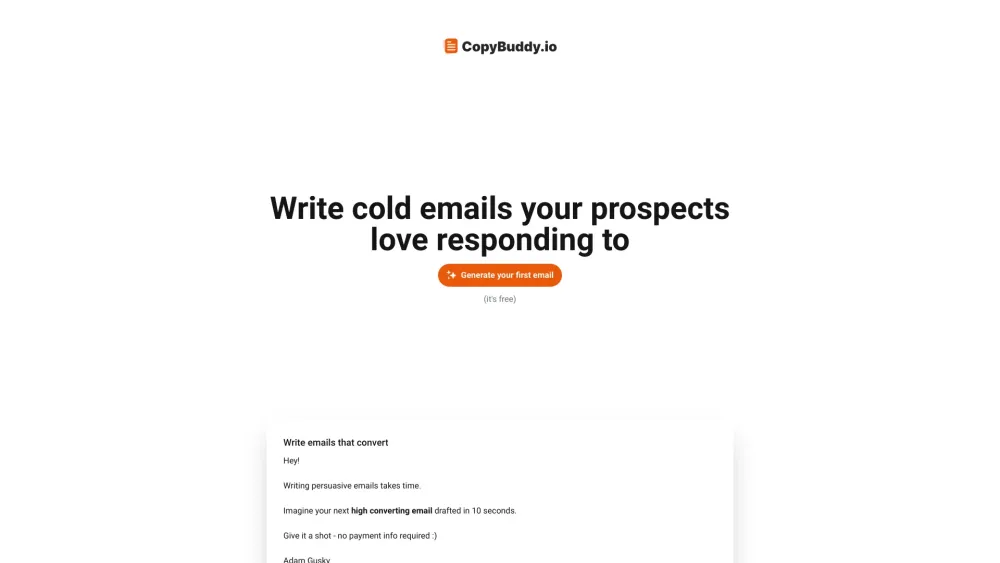 Copybuddy Io website screenshot