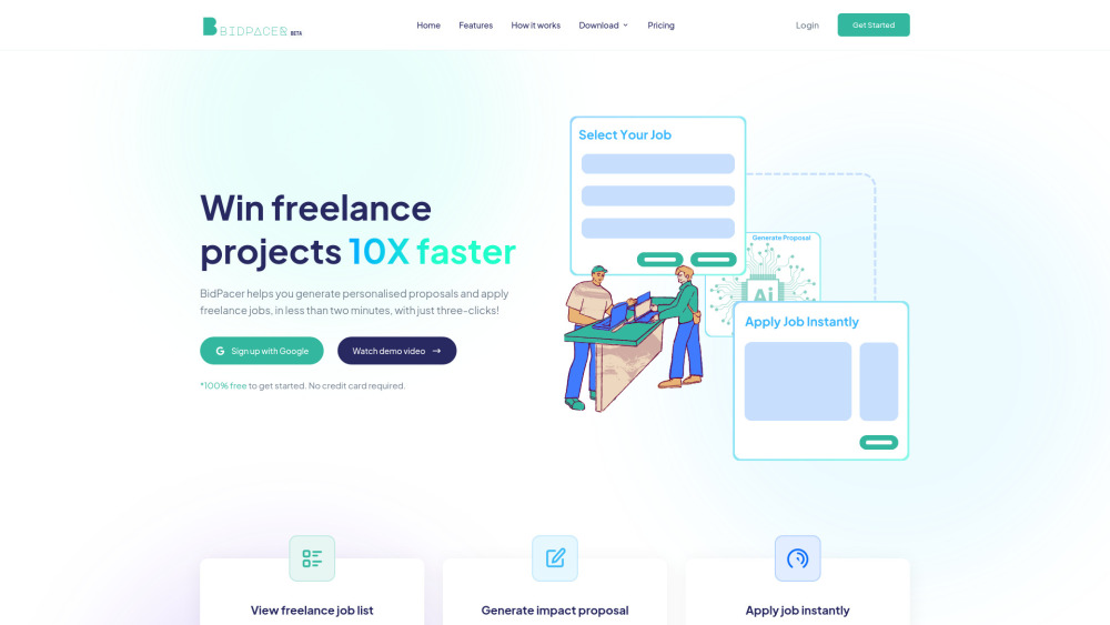 Bidpacer website screenshot