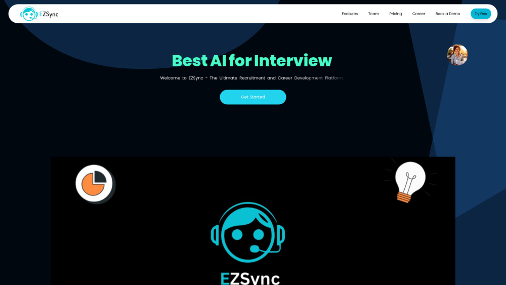 Ezsync website screenshot
