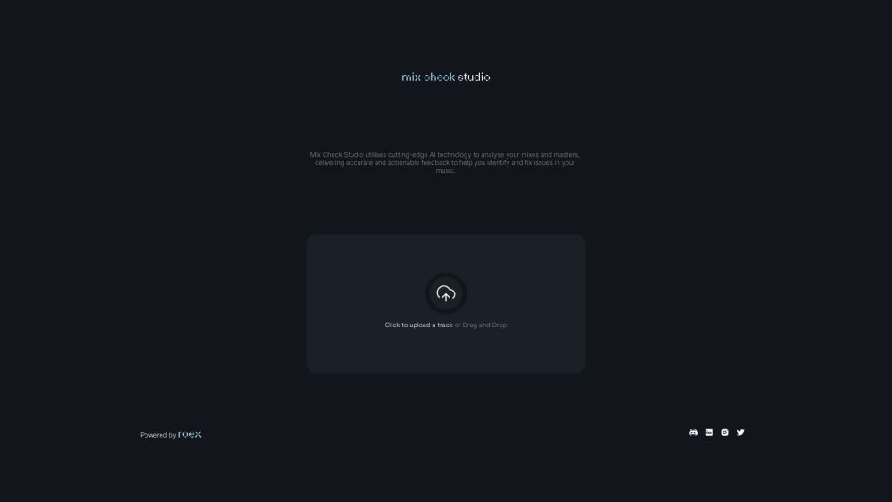 Mix Check Studio website screenshot
