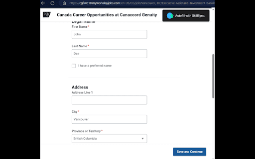 Skillsync website screenshot