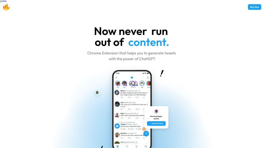 BlueBot website screenshot