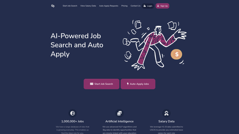 S website screenshot
