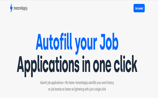 Instant Apply website screenshot