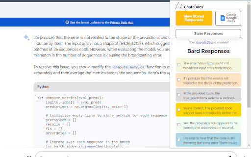 Chat2Docs website screenshot