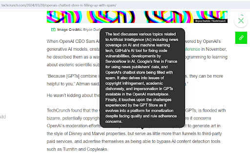 AI Summary Pro website screenshot