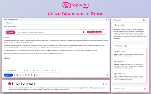 Replyio website screenshot