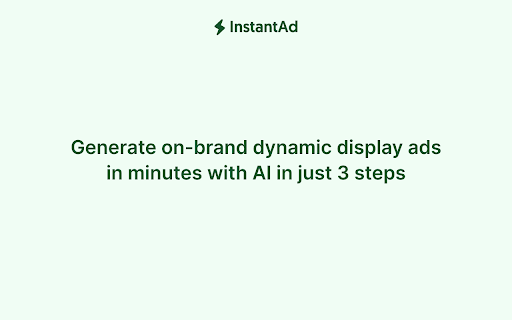 Instantad website screenshot