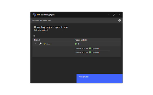 Ibm Task Mining website screenshot