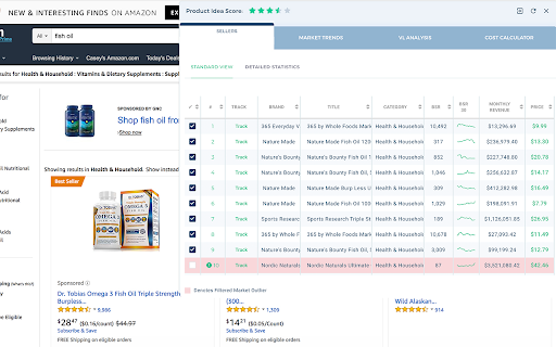 Viral Launch Market Intelligence website screenshot