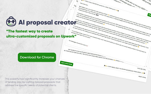 ChatGPT AI Proposal Generator for Freelancers website screenshot