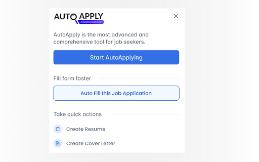 Autoapply Auto Apply Jobs website screenshot