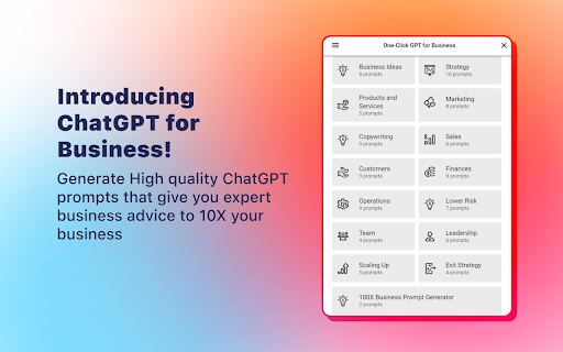 One Click Gpt For Business website screenshot