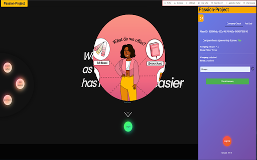 Passion Project website screenshot