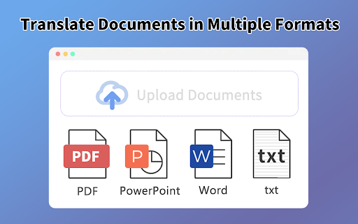 Document Translator website screenshot