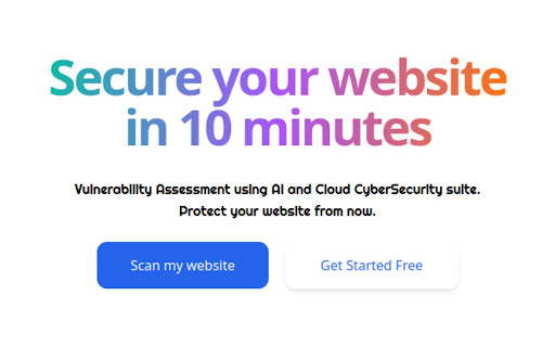 Secure Website With Ai Securityinfinity website screenshot