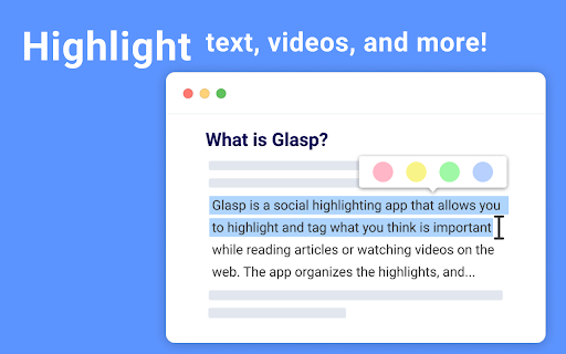 Glasp website screenshot