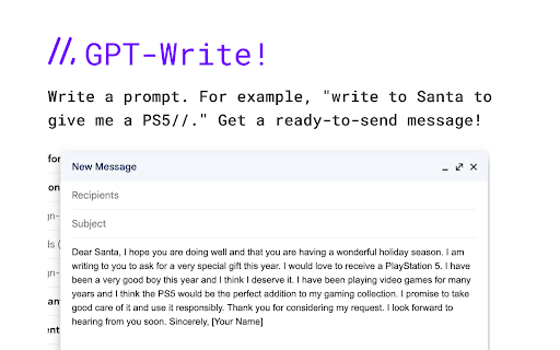 Gpt Write website screenshot