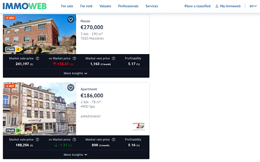 Immoknow website screenshot