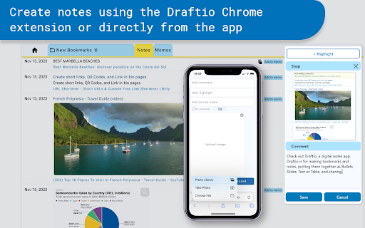 Draftio website screenshot