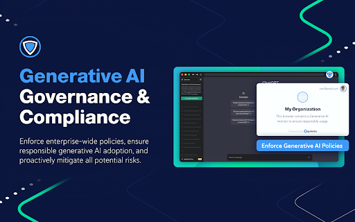 Generative AI Monitor & Policy Enforcer website screenshot