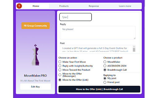 Movemaker website screenshot