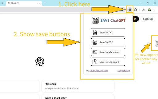 Save Chatgpt website screenshot