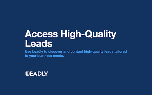 Leadly In Ai Enhanced Linkedin Data Enrichment website screenshot