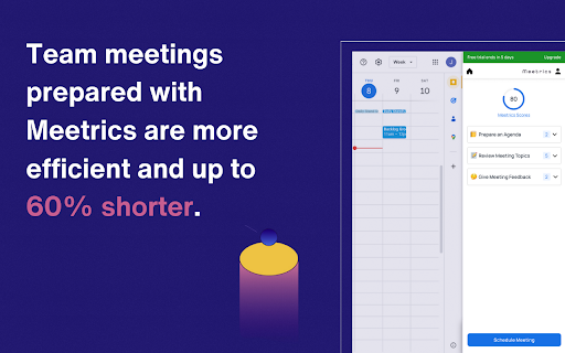 Meetrics Prepare Excellent Agendas With Ai website screenshot