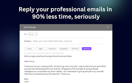 Harvy AI website screenshot