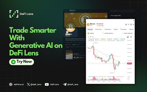 Defi Lens website screenshot