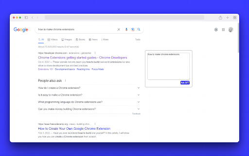 SearchWithGPT website screenshot