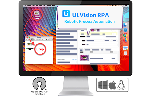 Ui Vision Rpa website screenshot