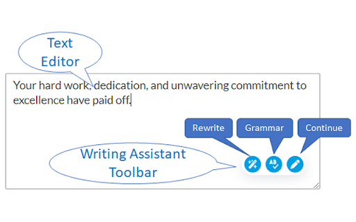 Writing Assistant website screenshot