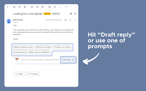 MailBuddy website screenshot