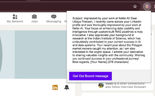 AI Message Customizer website screenshot