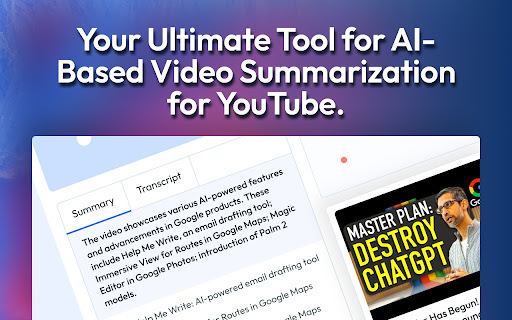 Youtube Summary With Chatgpt Vidrapid website screenshot