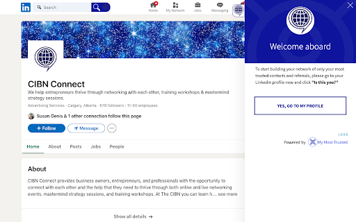 Cibn Connect website screenshot