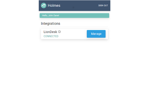 Holmes website screenshot